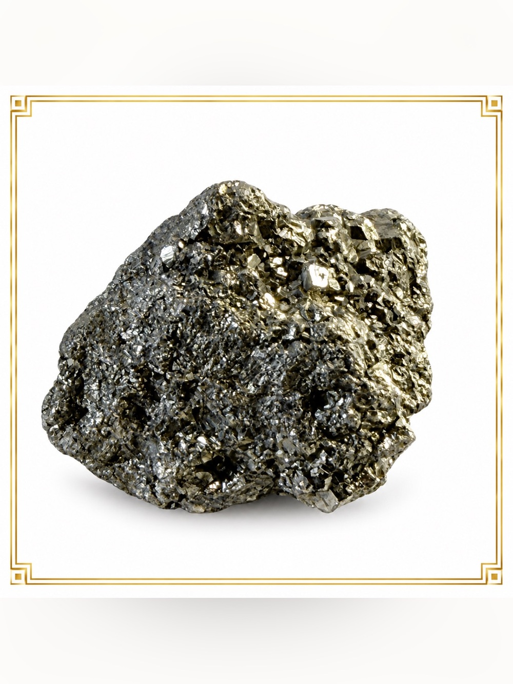 Natural Stone Raw Pyrite Sparkle Mineral Specimen